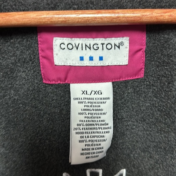 Covington Pink with white stripe size XL winter coat - Picture 14 of 16